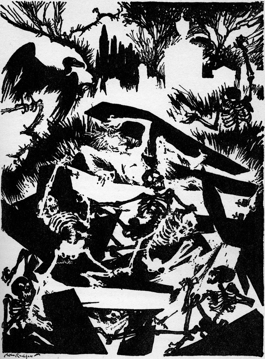 "Az idő előtti temetés", Edgar Allan Poe alkotó: Arthur Rackham
