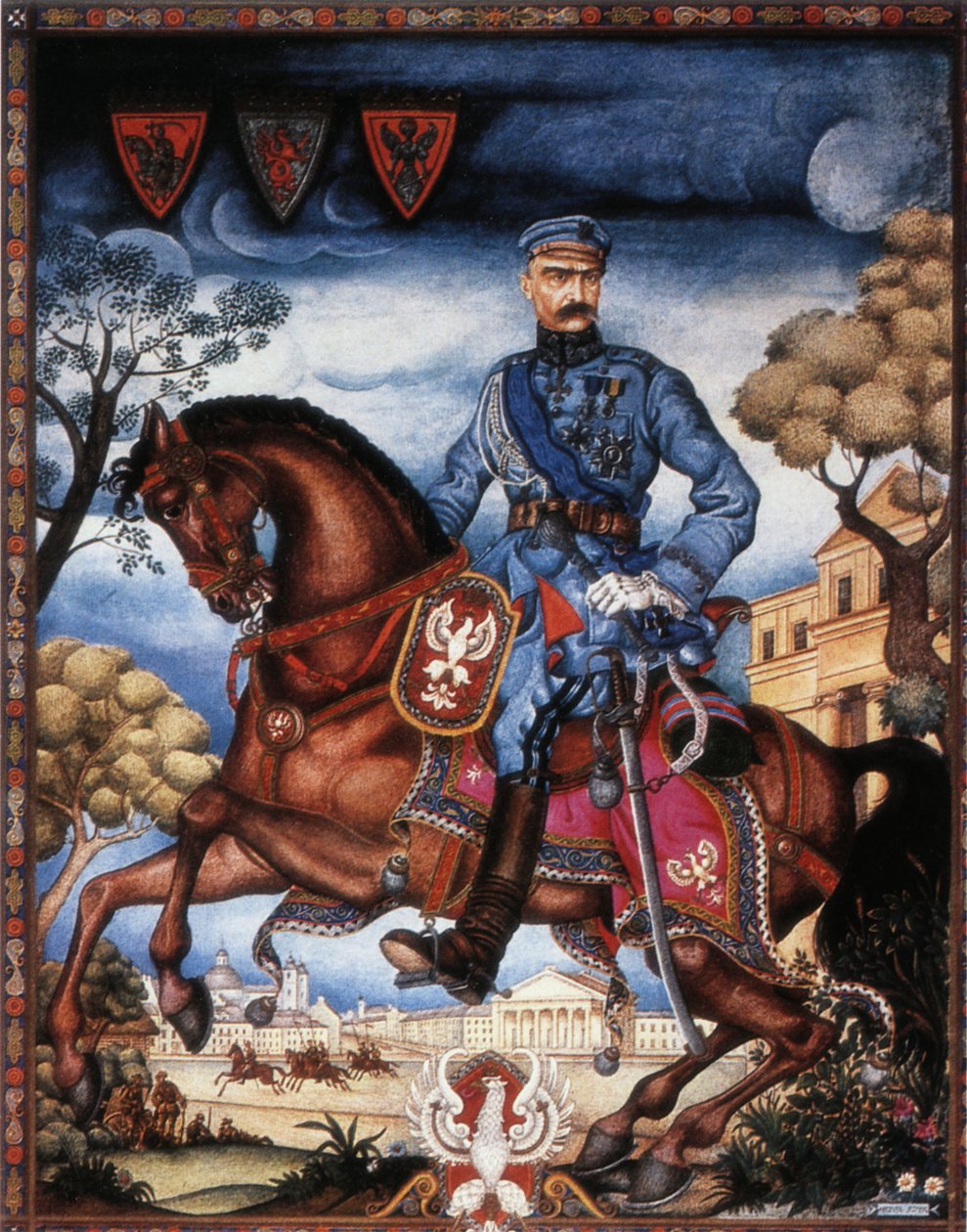 Joseph Pilsudski, 20. század (festmény) alkotó: Arthur Szyk