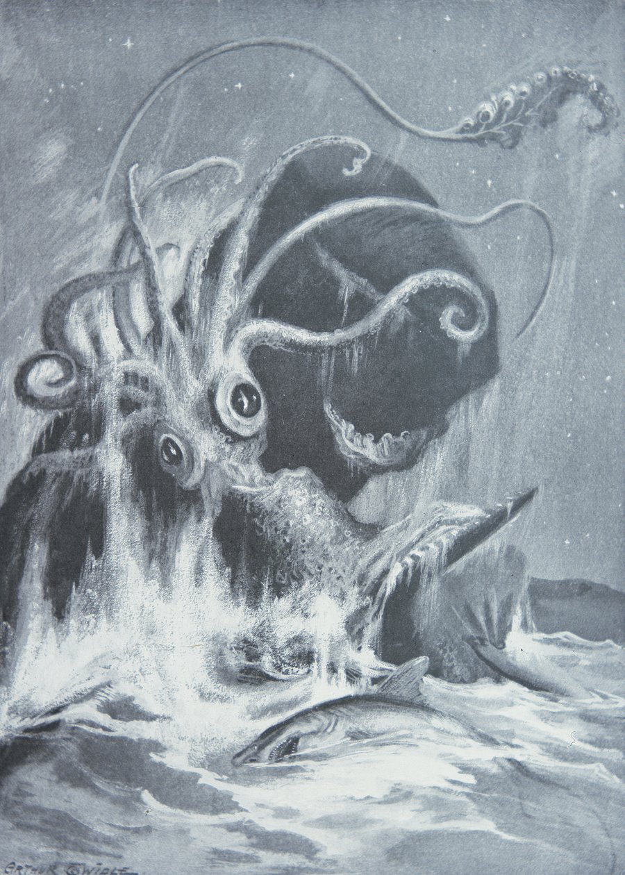 A Kraken vs. sperma bálnák alkotó: Arthur Twidle