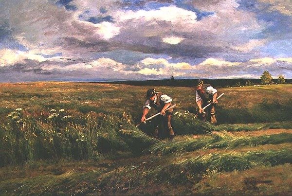 A szénaszüret alkotó: Arthur Walker Redgate