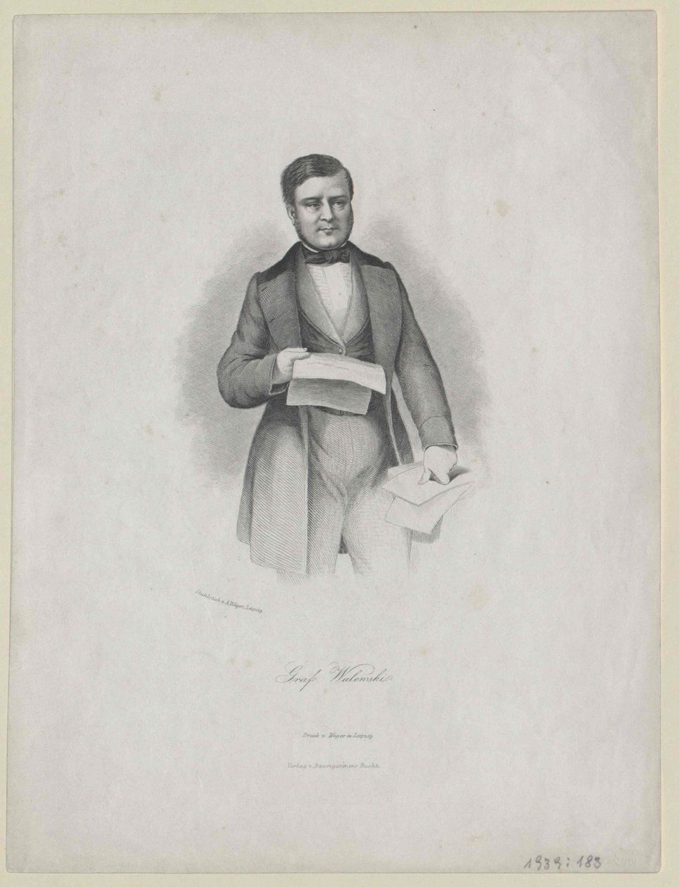 Alexandre Comte Walewski alkotó: Artist Unknown