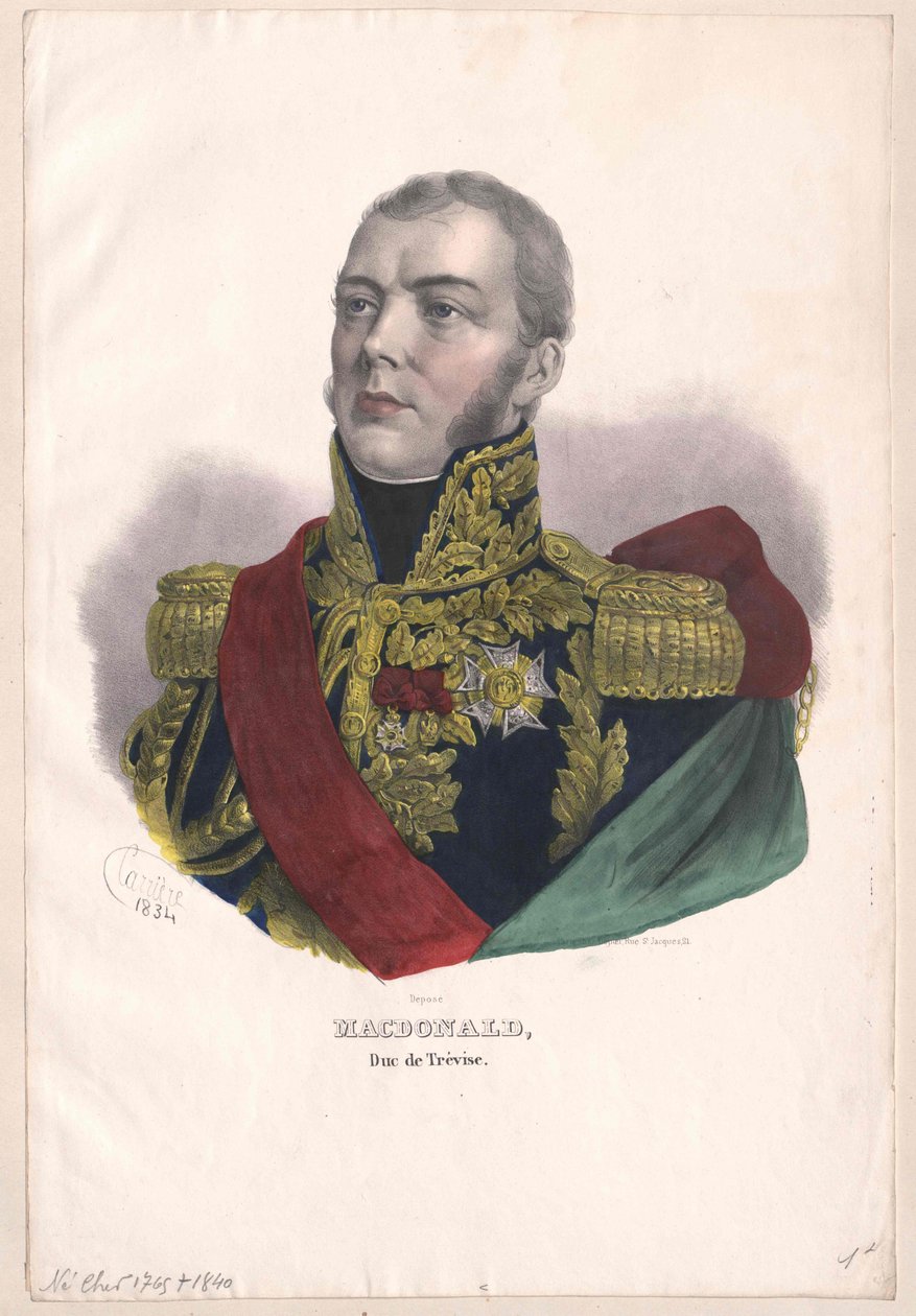 Alexandre MacDonald (nyomtatás) alkotó: Artist Unknown