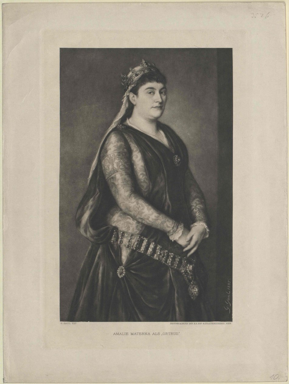 Amalie Materna alkotó: Artist Unknown