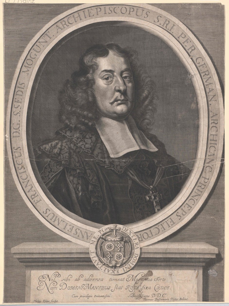 Anselm Franz von Ingelheim (nyomtatás) alkotó: Artist Unknown