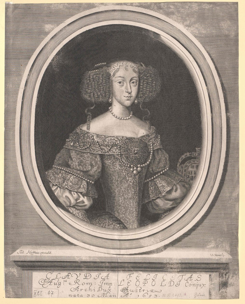 Klaudia Felicity osztrák főhercegnő alkotó: Artist Unknown