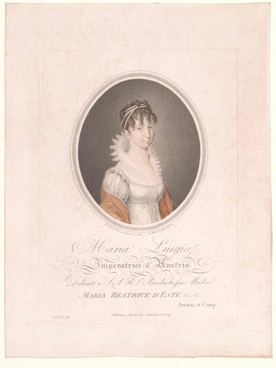 Mária Lujza osztrák-modéniai főhercegnő alkotó: Artist Unknown