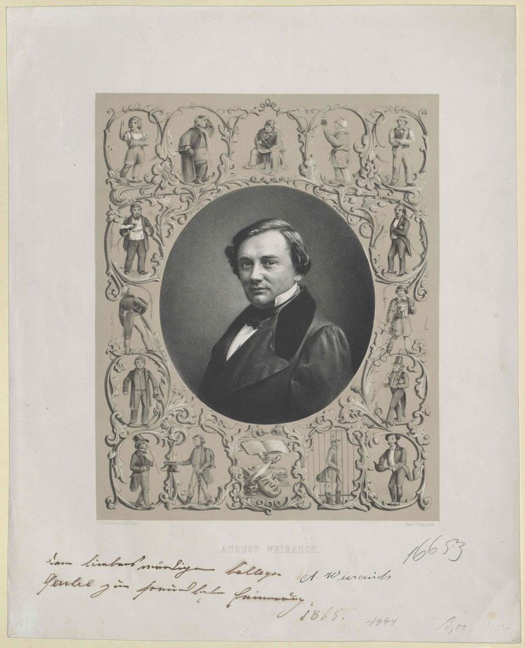 August Weihrauch (nyomtatás) alkotó: Artist Unknown