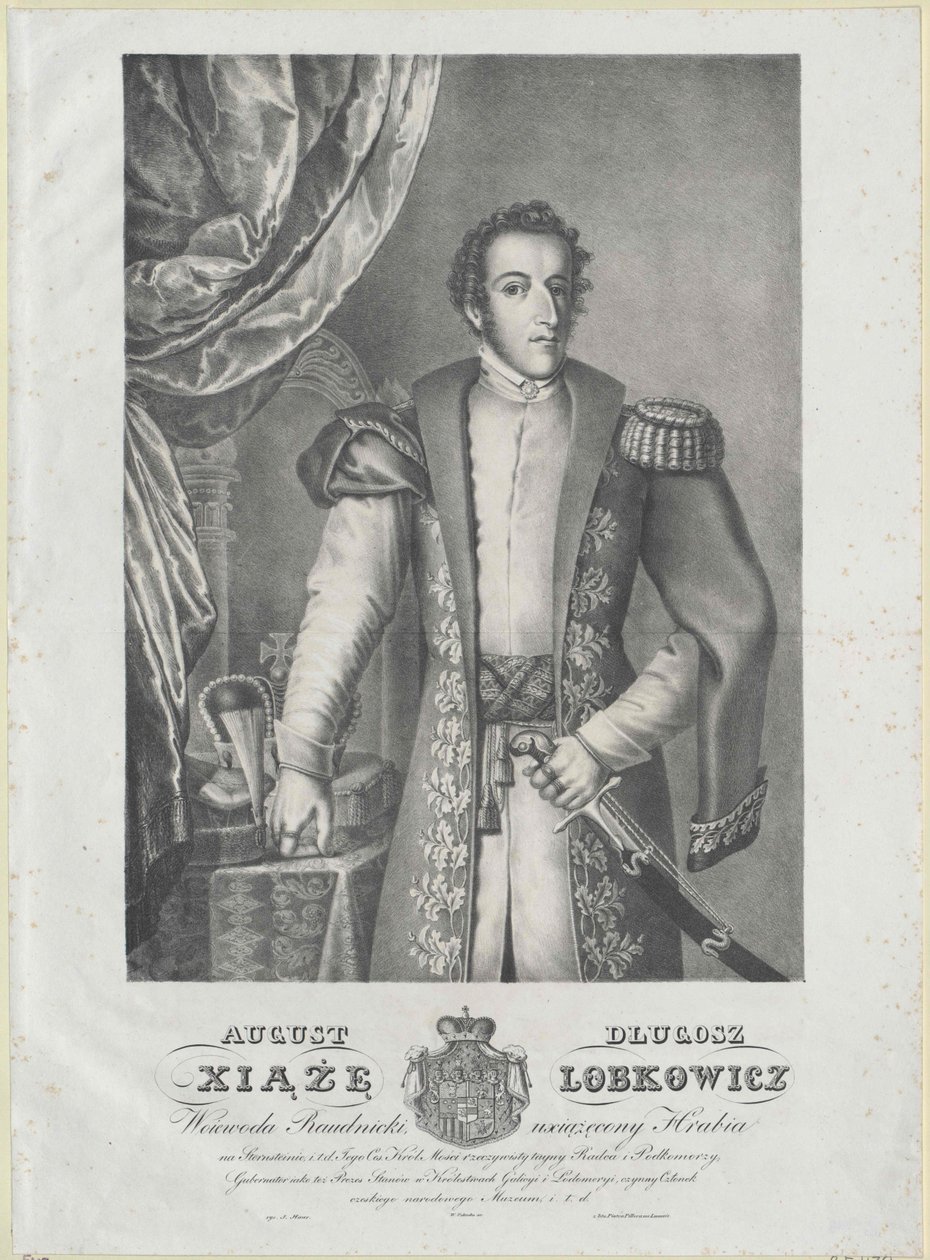 Augusztus gróf Lobkowitz alkotó: Artist Unknown