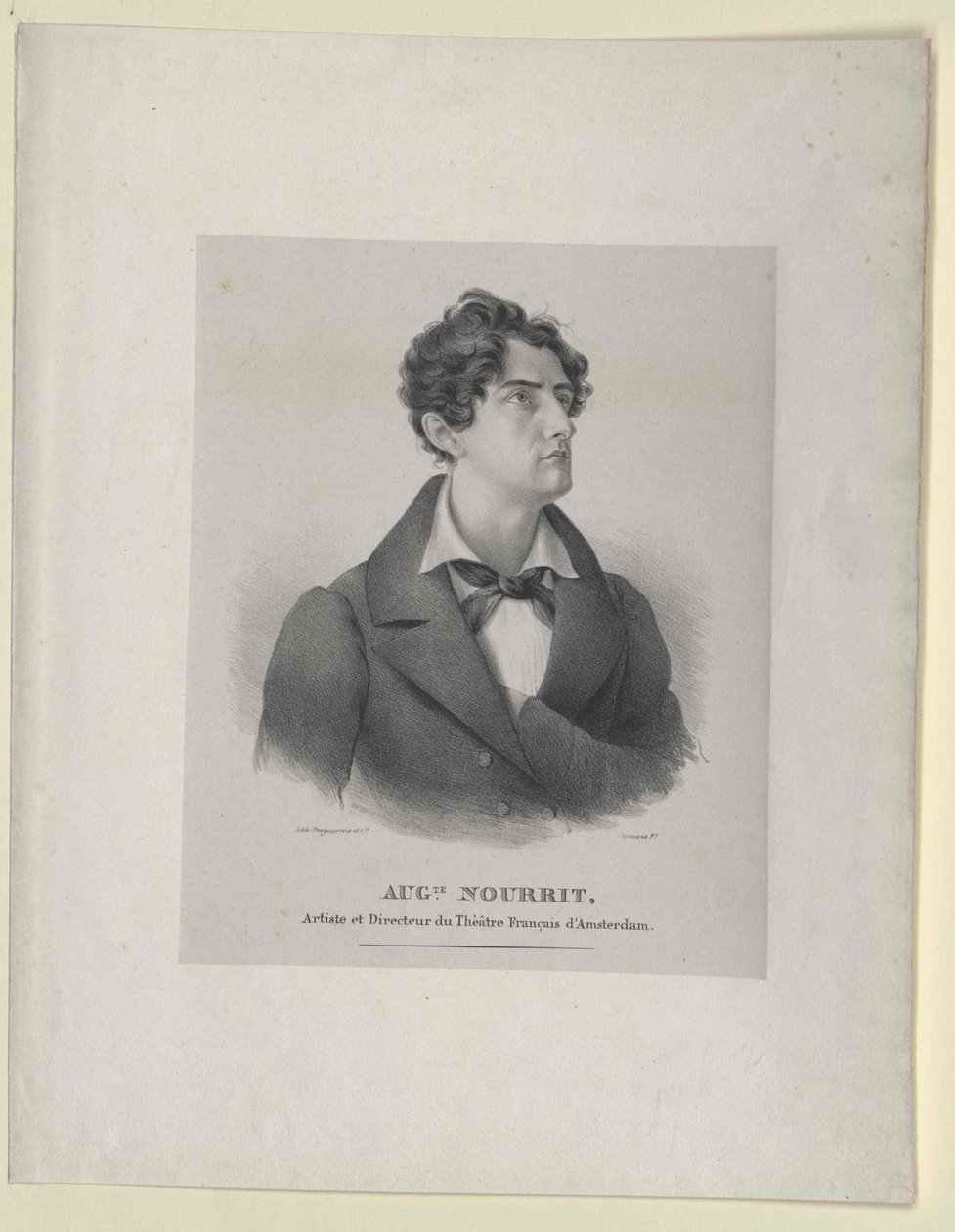 Auguste Nourrit (nyomtatás) alkotó: Artist Unknown