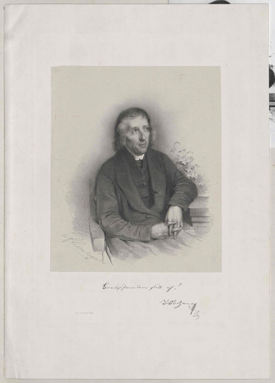 Bernard Bolzano alkotó: Artist Unknown
