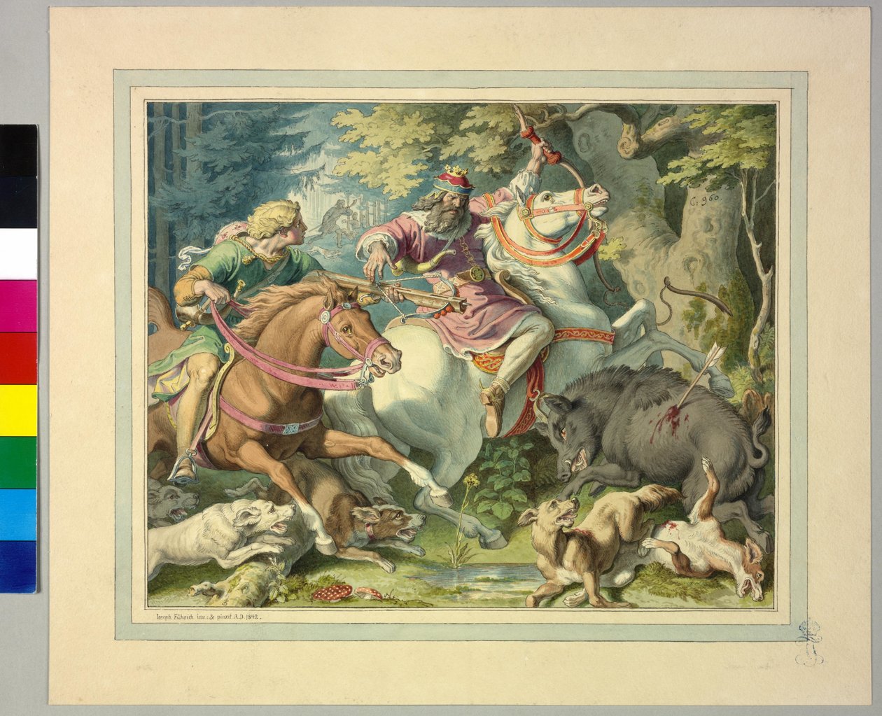 Vaddisznó vadászat alkotó: Artist Unknown