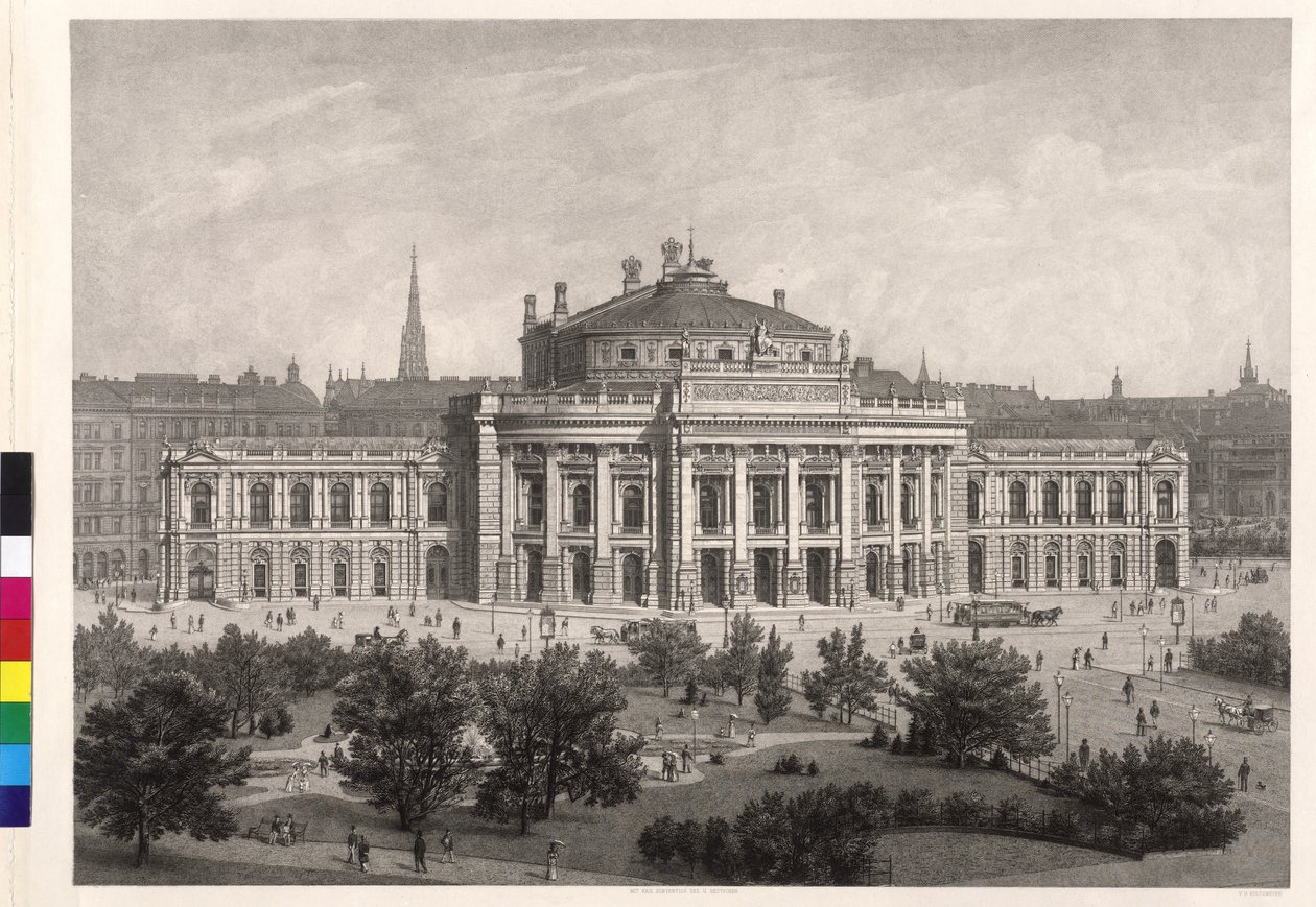 Burgtheater Bécsben alkotó: Artist Unknown