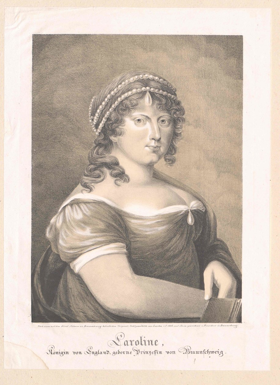 Caroline Amalie of Brunswick-Wolfenbuettel, alkotó: Artist Unknown