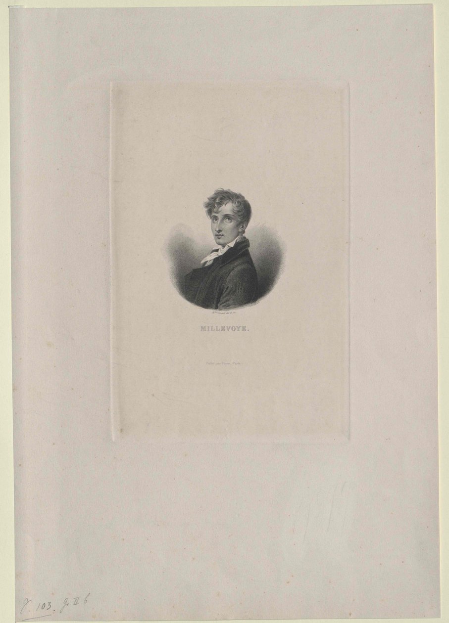 Charles Hubert Millevoye (nyomtatás) alkotó: Artist Unknown