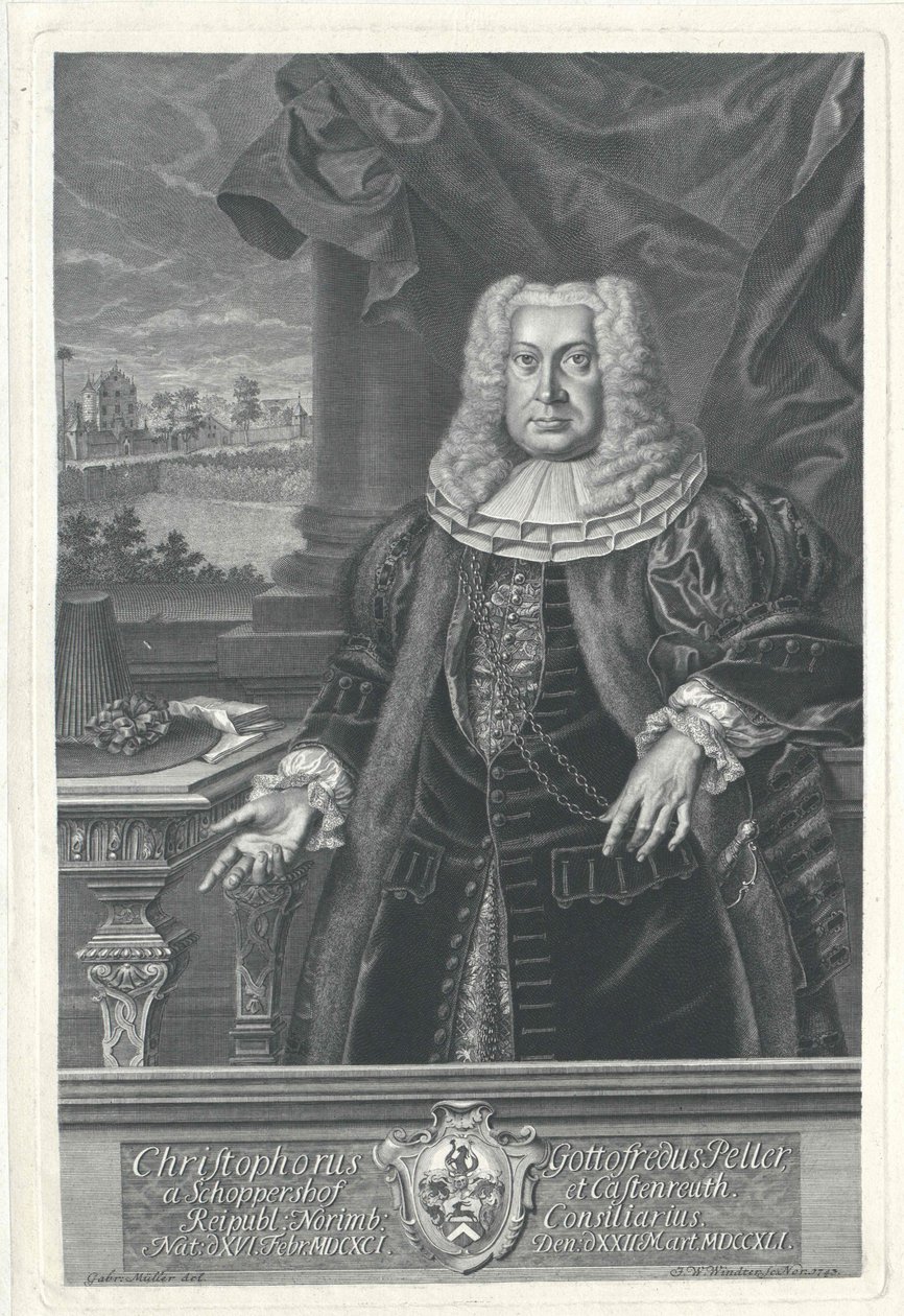 Christoph Godfrey Peller von Schoppershof zu Kastenreuth alkotó: Artist Unknown