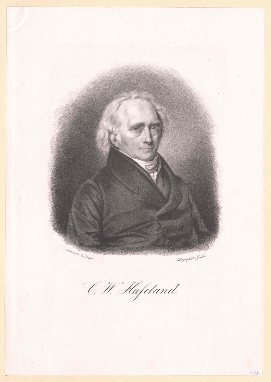 Christoph Wilhelm Hufeland alkotó: Artist Unknown