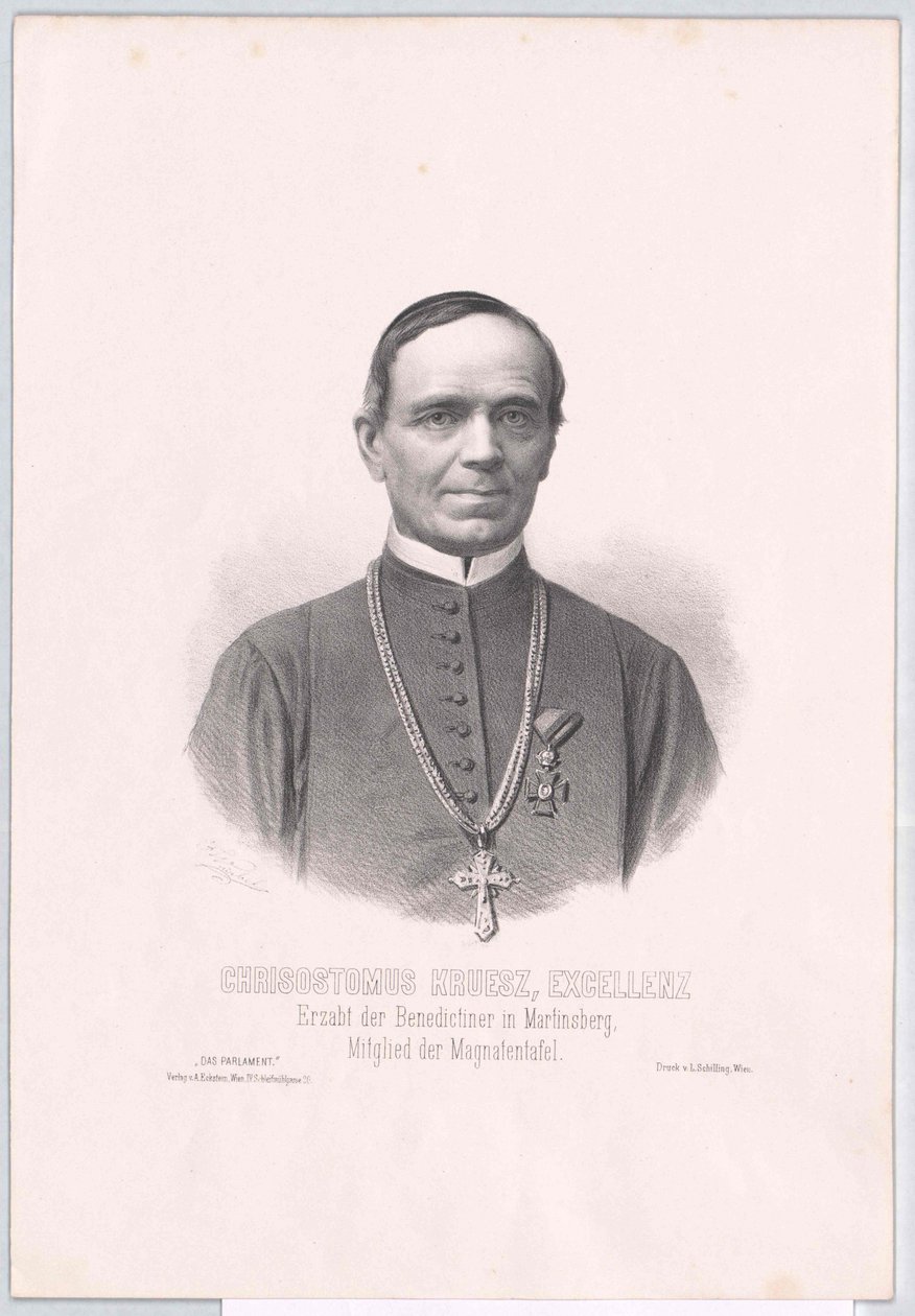 Chrysostomus Kruesz alkotó: Artist Unknown