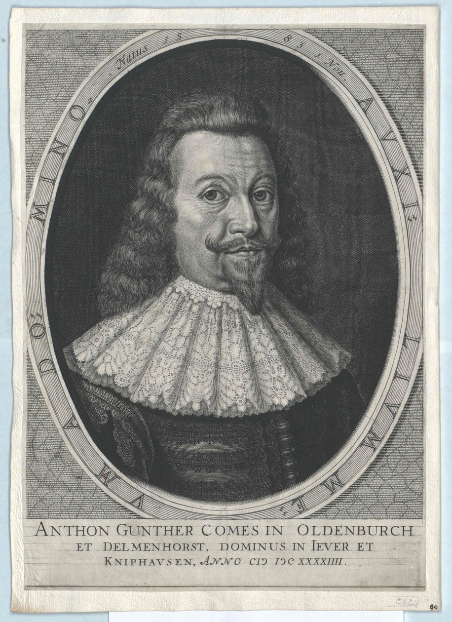 Anton Guenther oldenburgi gróf (nyomtatás) alkotó: Artist Unknown