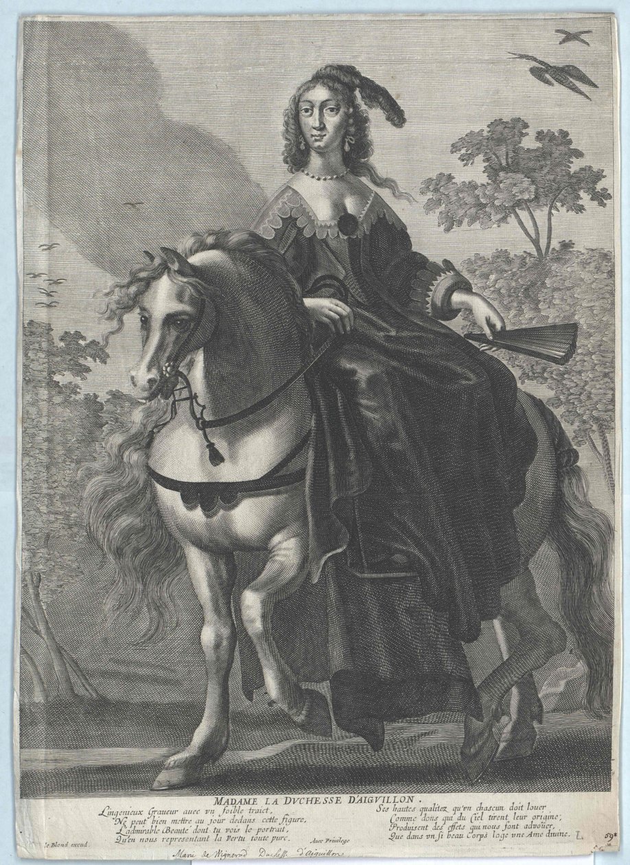 Aiguillon hercegnője Vignerot du Plessis alkotó: Artist Unknown