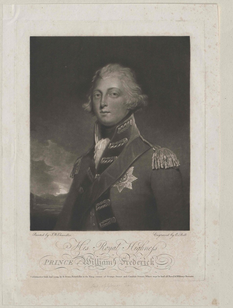 Gloucester hercege William Fredric alkotó: Artist Unknown