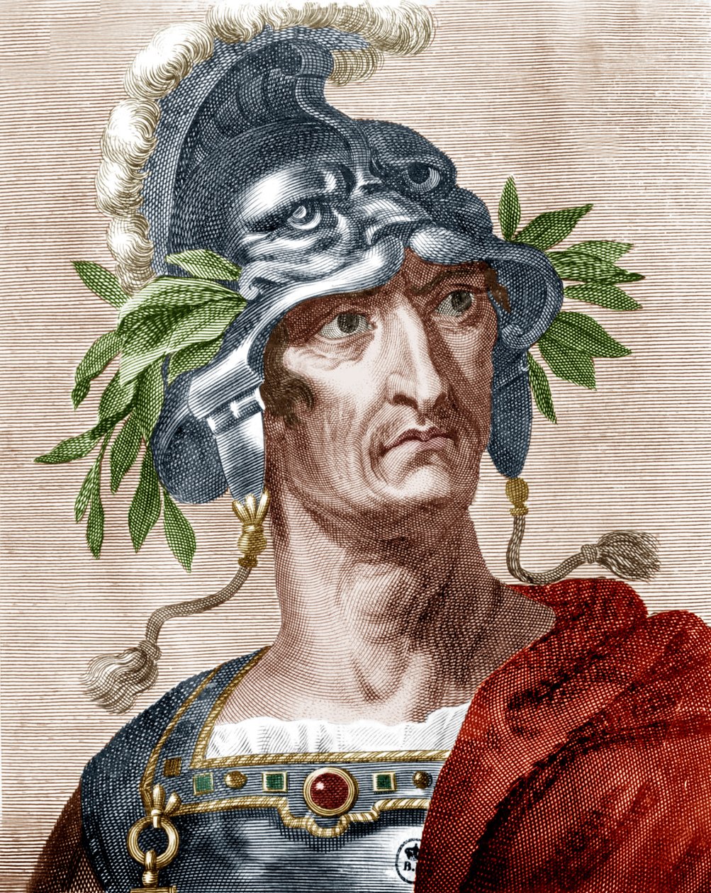 Claudius császár (színes metszet) alkotó: Artist Unknown