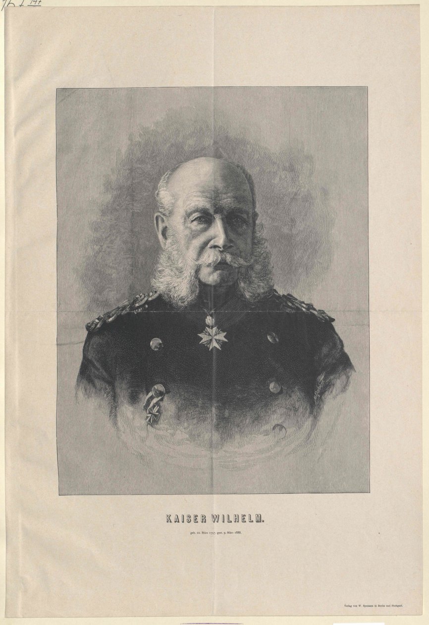 I. Vilmos császár alkotó: Artist Unknown