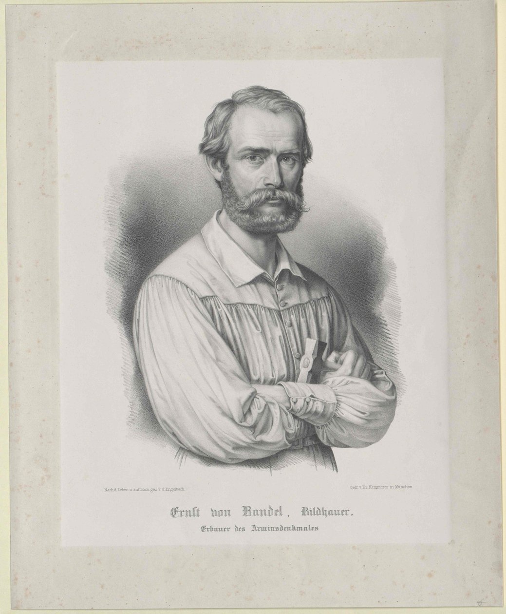 Ernst von Bandel alkotó: Artist Unknown