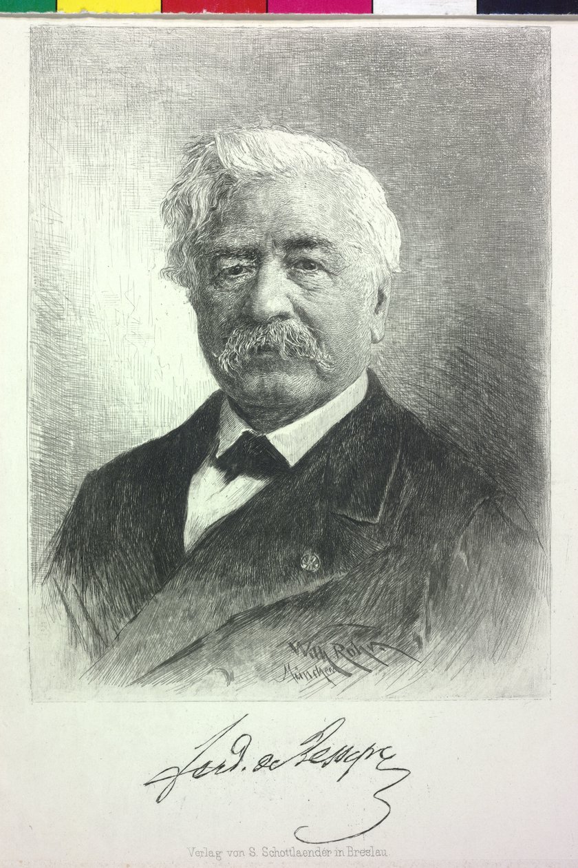 Ferdinand von Lesseps (nyomtatás) alkotó: Artist Unknown