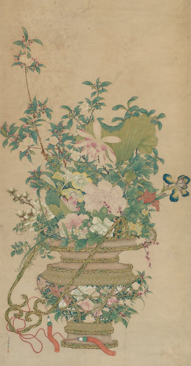 A négy évszak virágai alkotó: Artist Unknown