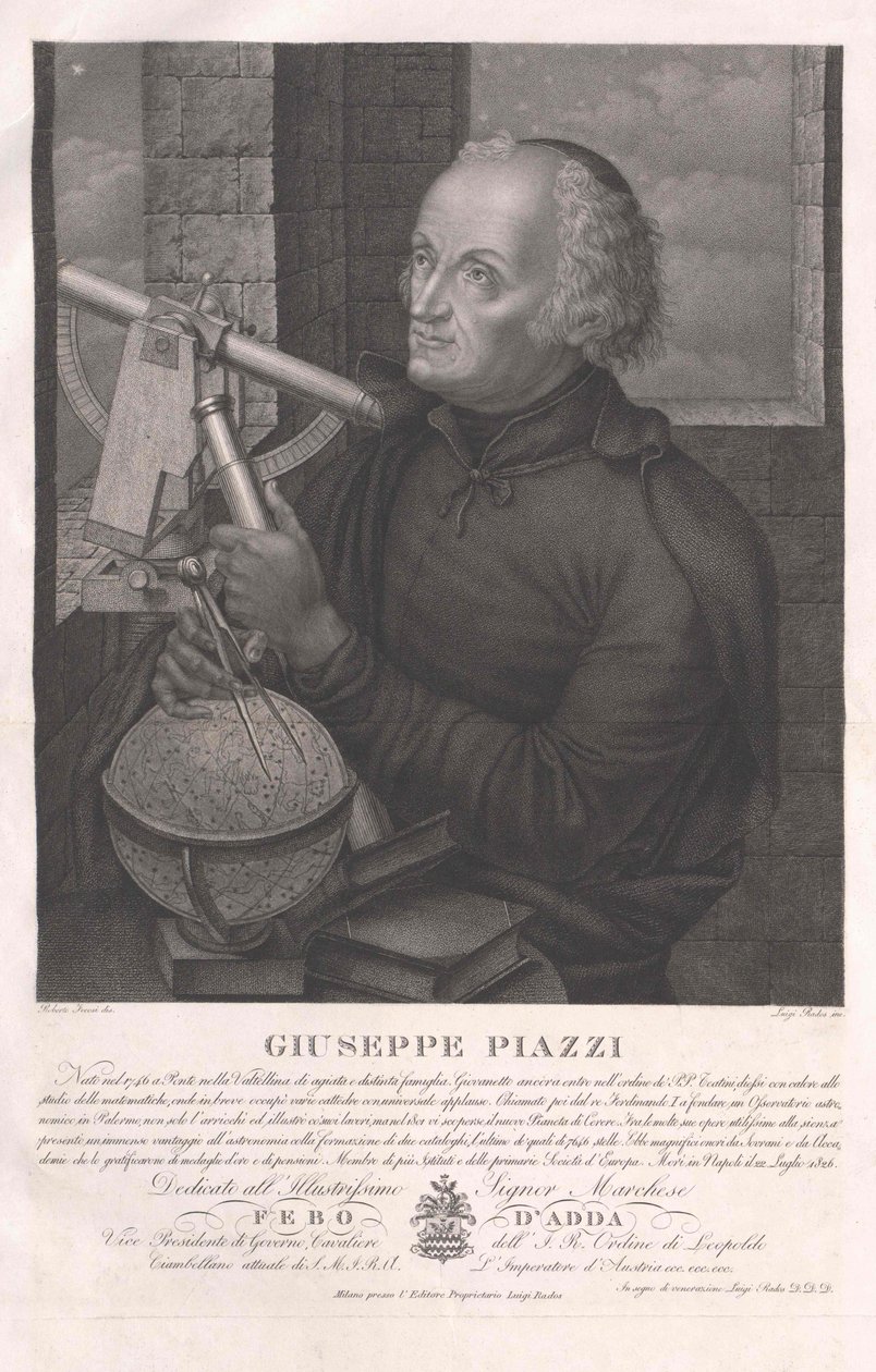Giuseppe Piazzi alkotó: Artist Unknown