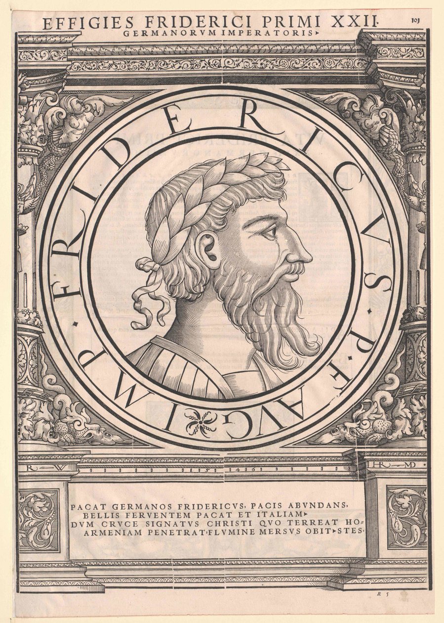 I. Barbarossa Frigyes szent római császár alkotó: Artist Unknown