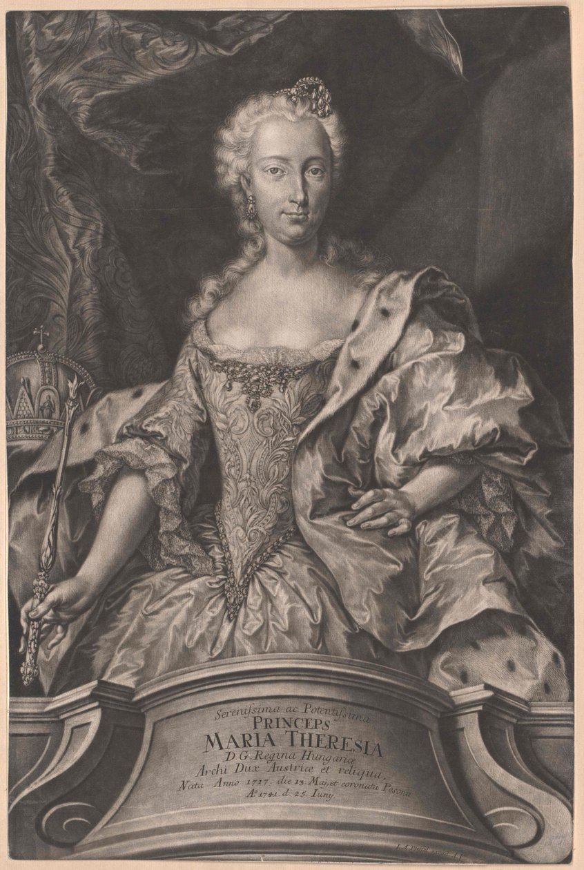 Mária Terézia szent római császárnő alkotó: Artist Unknown
