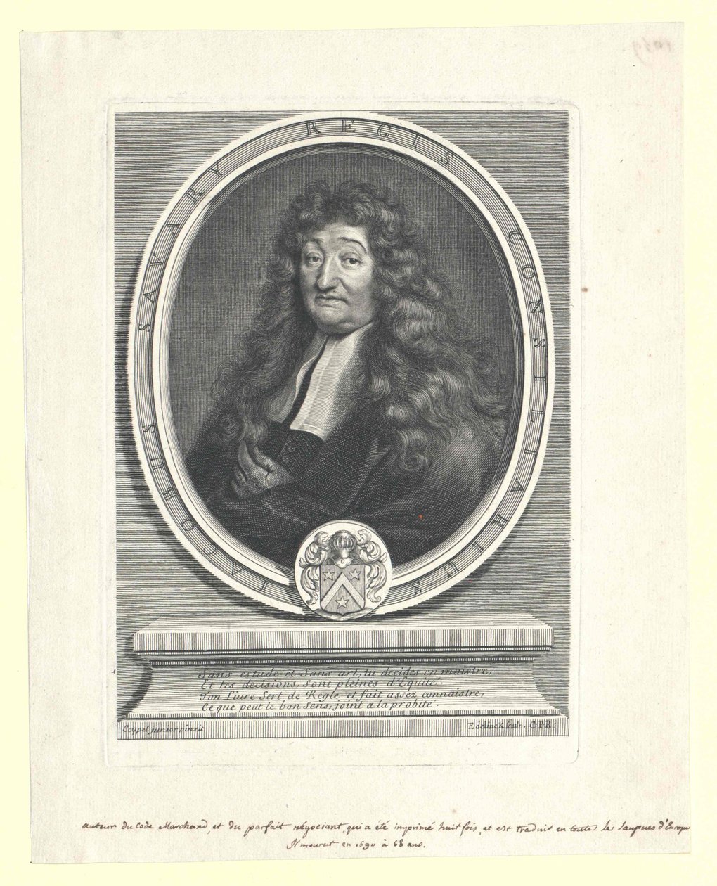 Jacques Savary (nyomtatás) alkotó: Artist Unknown