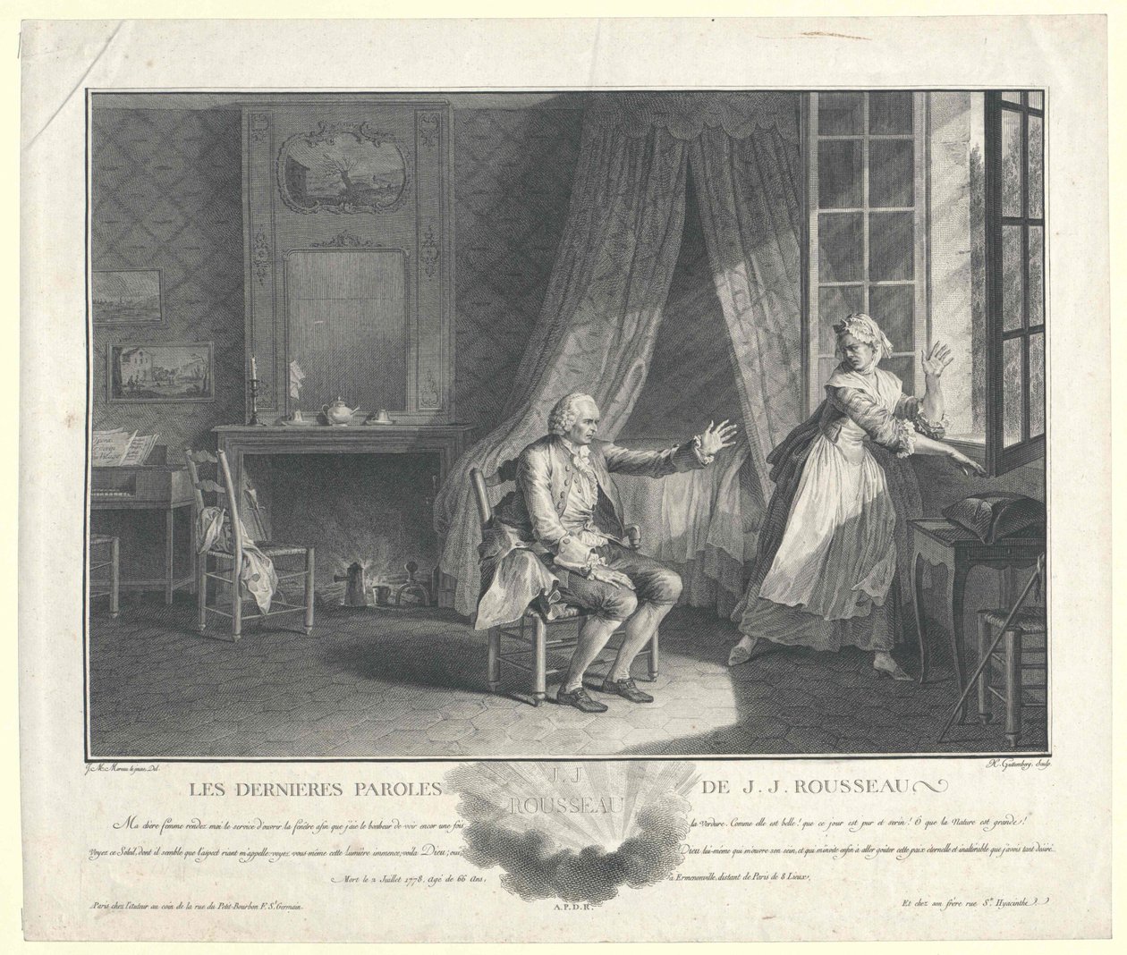 Jean Jacques Rousseau alkotó: Artist Unknown