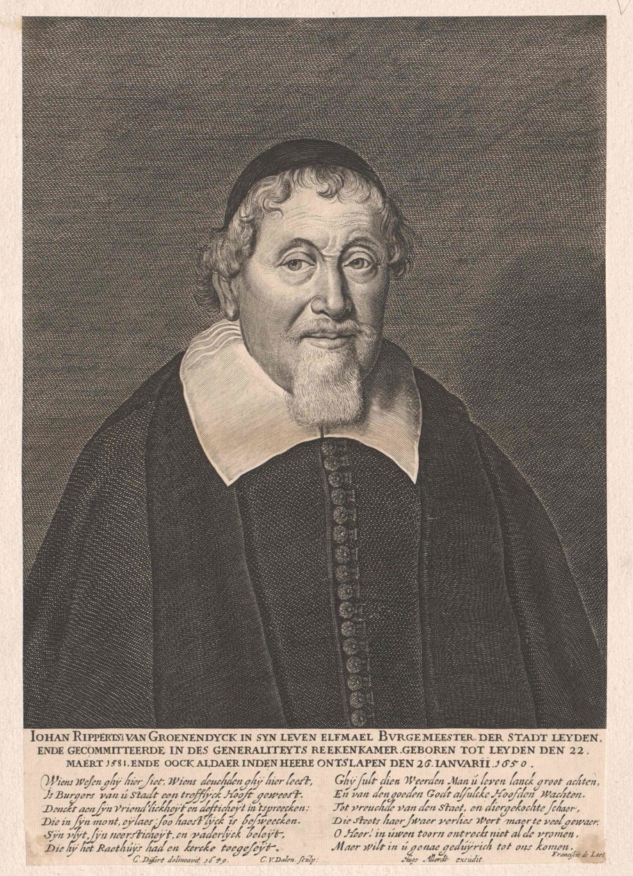 Johan Rippertsz van Groenendijck (nyomtatás) alkotó: Artist Unknown