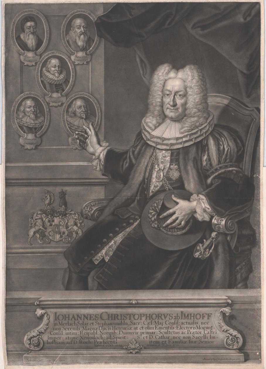 Johann Christoph Imhof alkotó: Artist Unknown