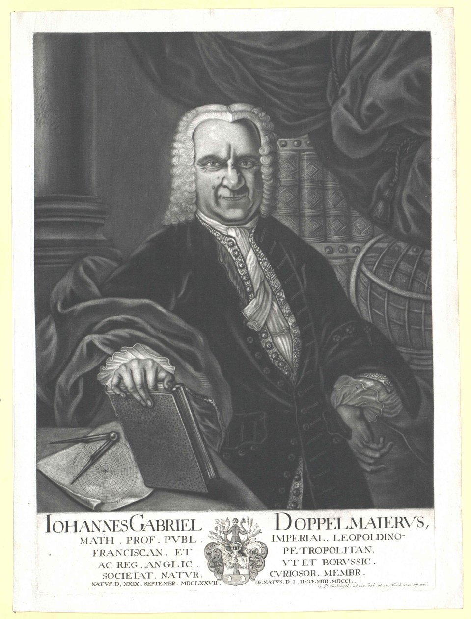 Johann Gabriel Doppelmayr alkotó: Artist Unknown