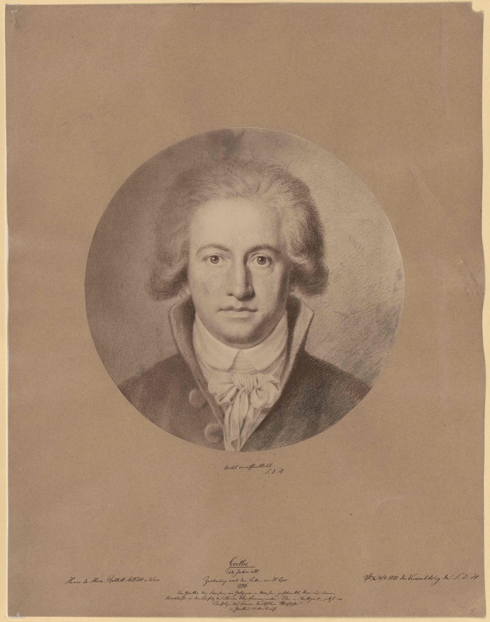 Johann Wolfgang von Goethe alkotó: Artist Unknown