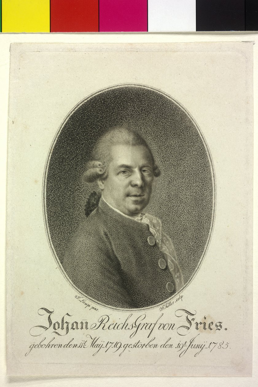 Johann gróf Fries (nyomtatás) alkotó: Artist Unknown