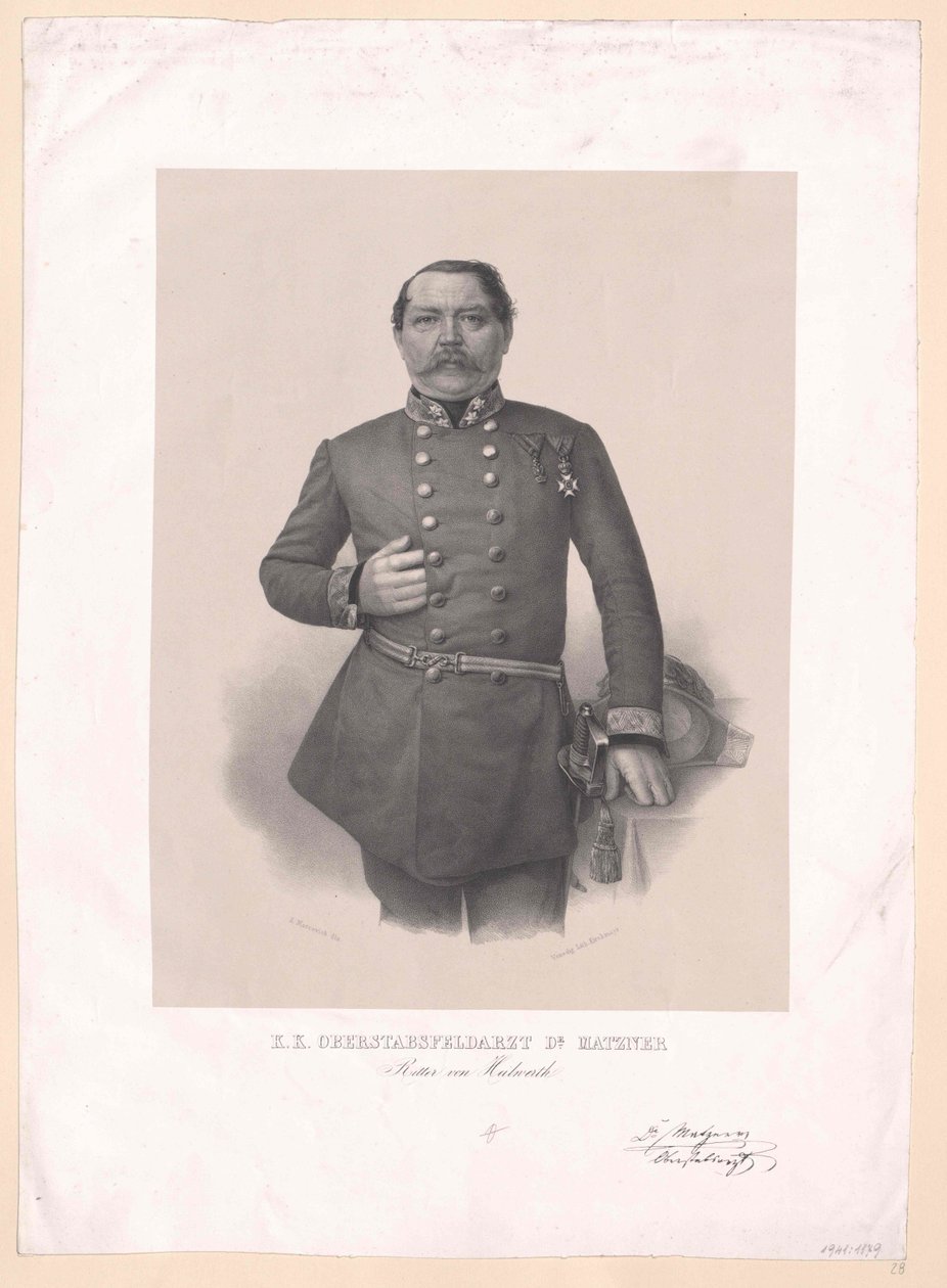 Johann Matzner lovag Heilwerthből alkotó: Artist Unknown