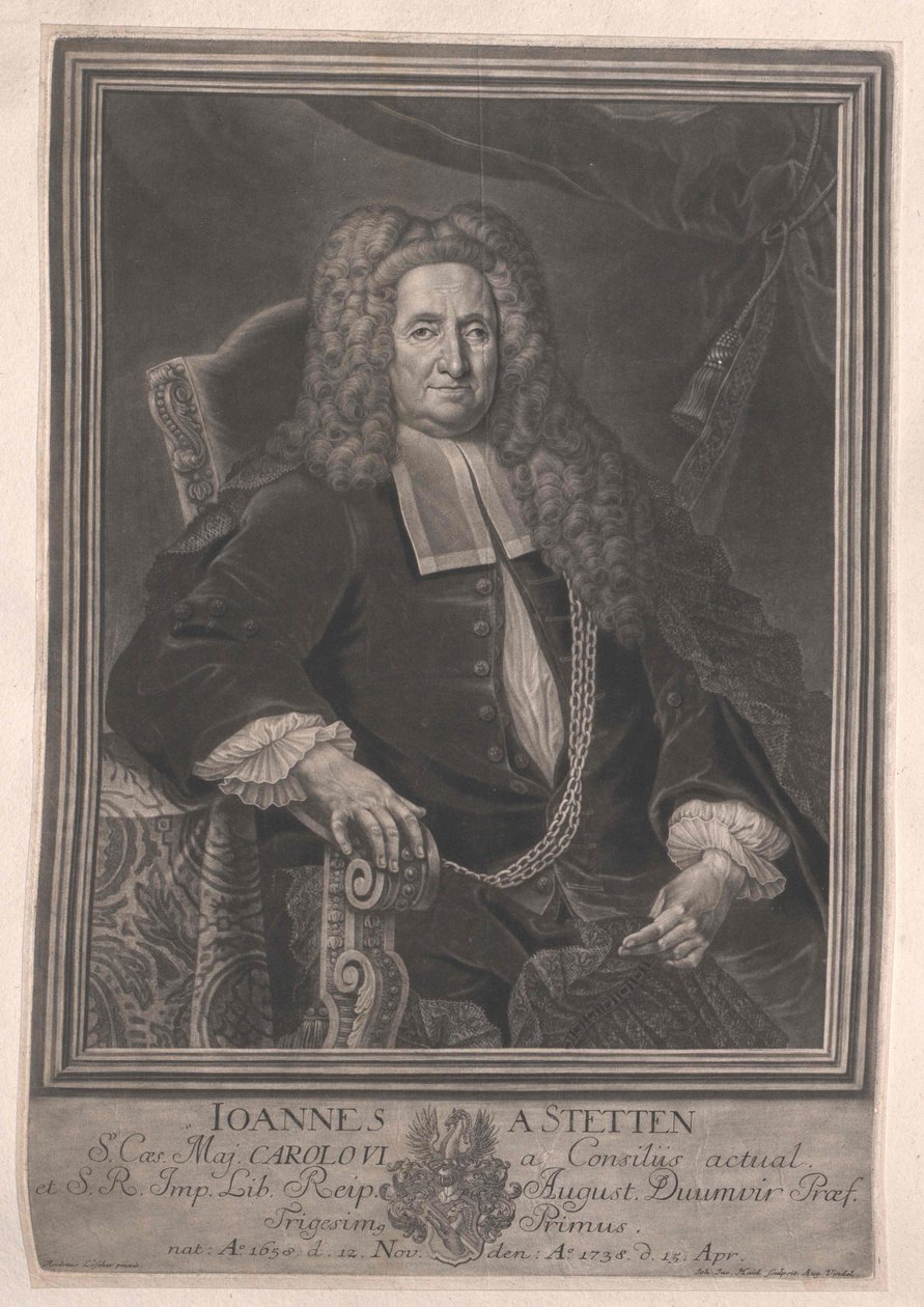 Johannes von Stetten alkotó: Artist Unknown