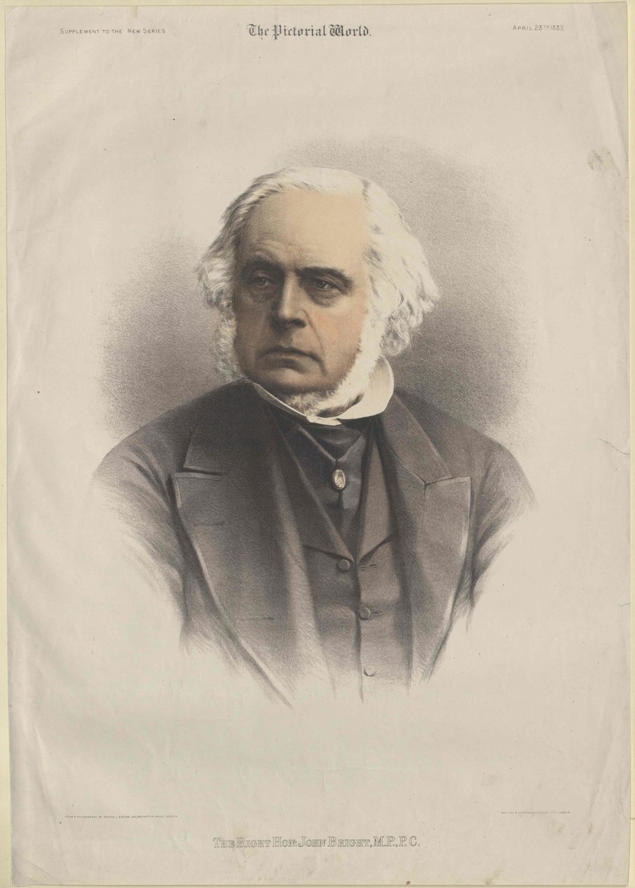 John Bright (nyomtatás) alkotó: Artist Unknown