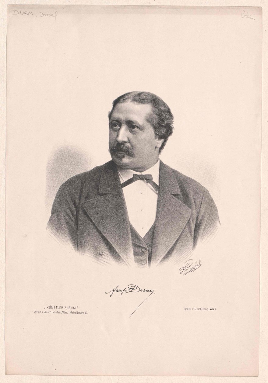 Joseph Durm (nyomtatás) alkotó: Artist Unknown