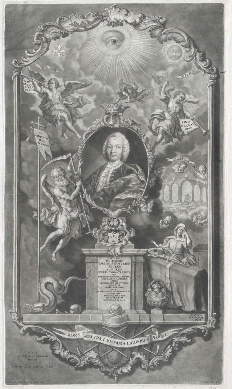 Joseph Gottlieb Seuler von Seulen (nyomtatás) alkotó: Artist Unknown