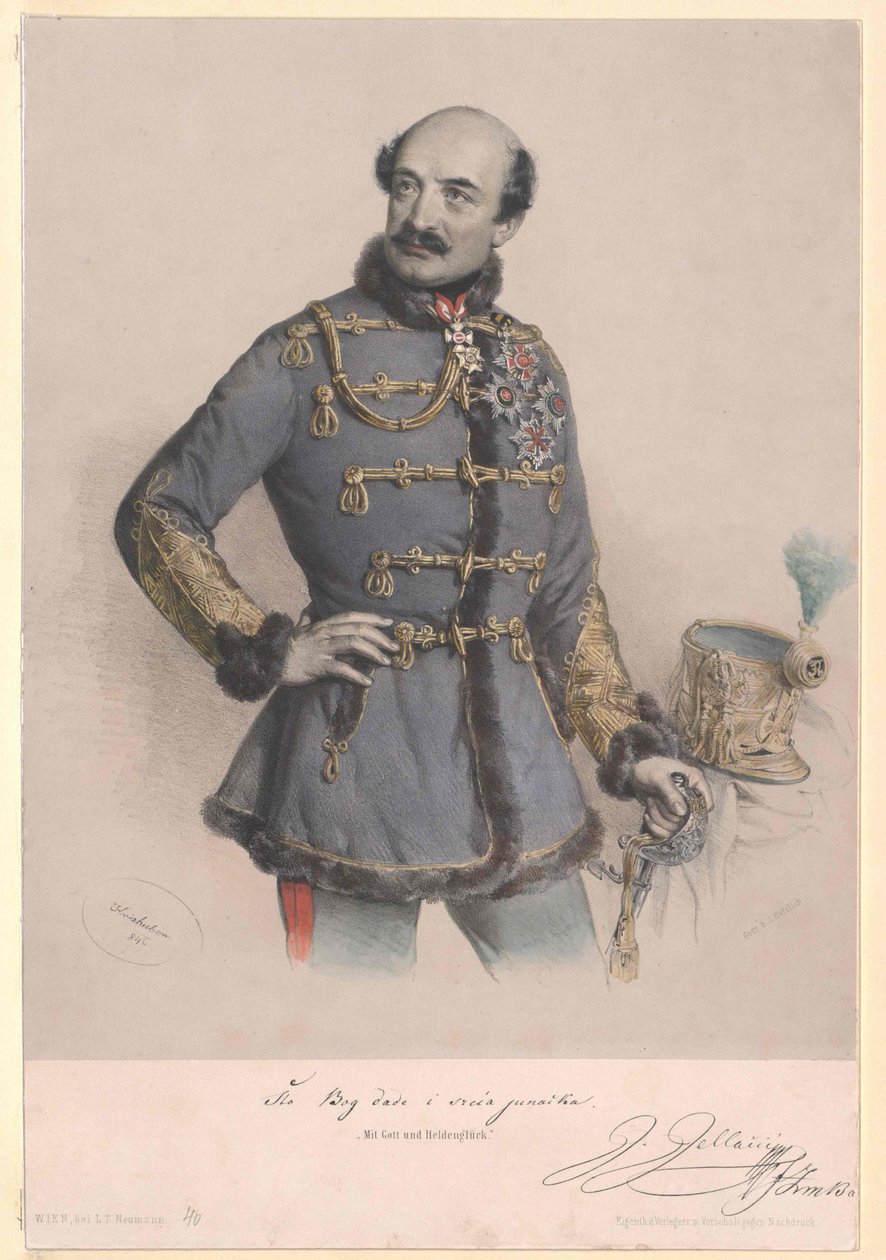 Joseph gróf Jellacic de Buzim alkotó: Artist Unknown