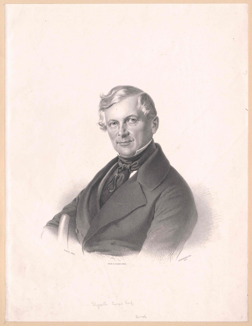 Joseph count Ugarte (nyomtatás) alkotó: Artist Unknown