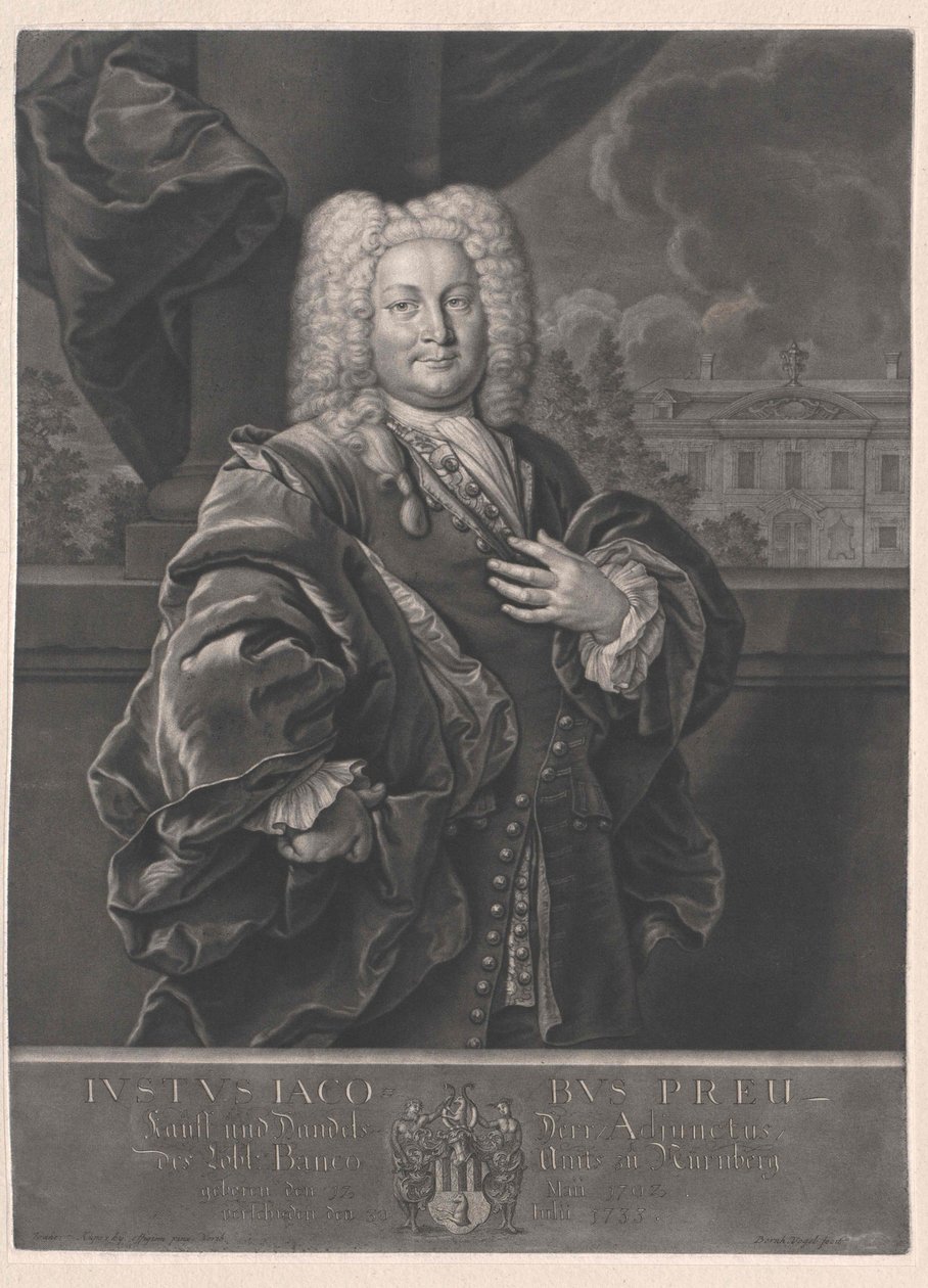 Justus Jacob Preu alkotó: Artist Unknown