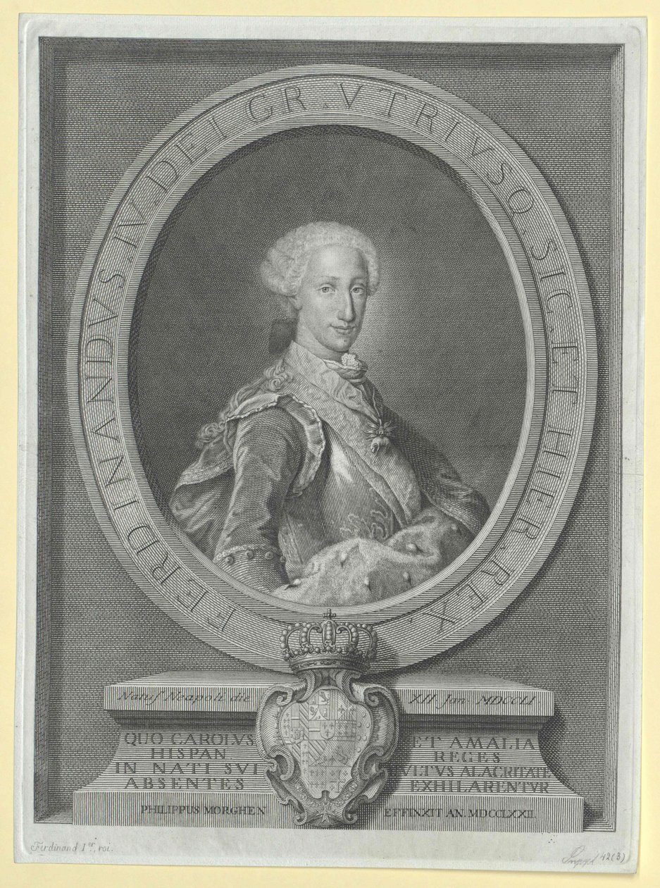 Mindkét szicíliai király I. Ferdinánd alkotó: Artist Unknown