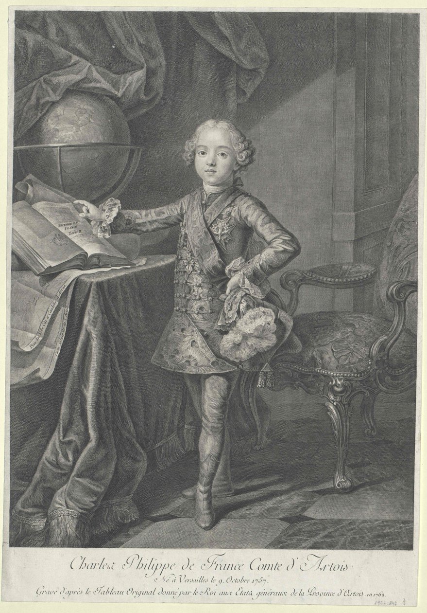 X. Károly francia király. alkotó: Artist Unknown
