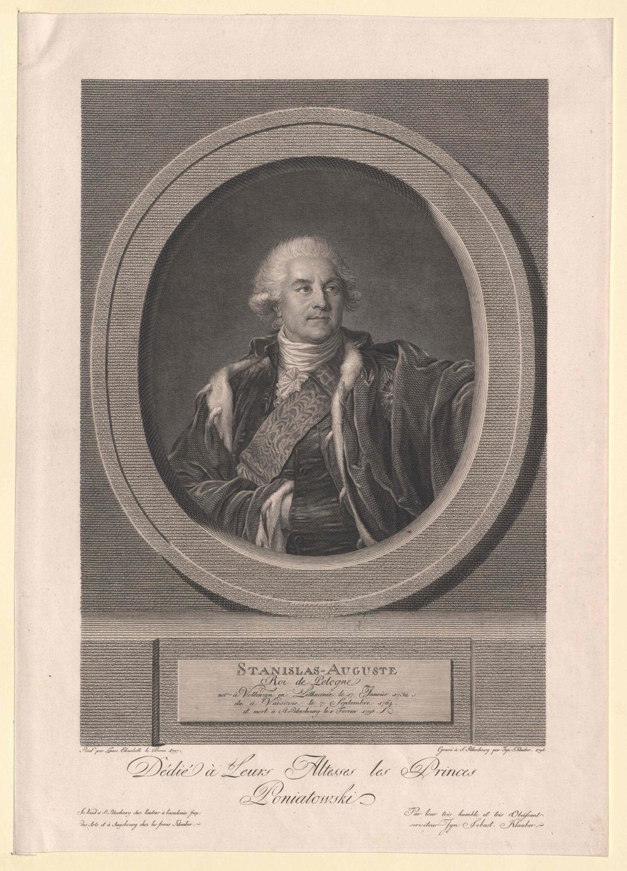 Lengyelország királya Stanislaus II August alkotó: Artist Unknown